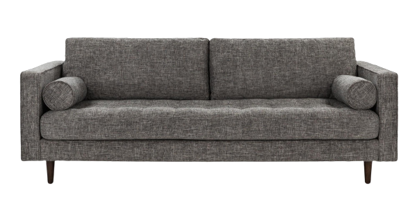 Трехместный диван серый Scott Cuba Iron