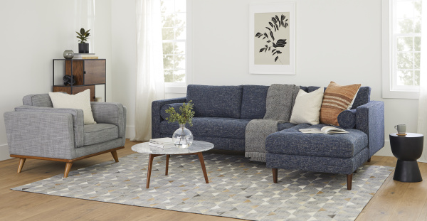 Угловой диван Scott Cuba Navy