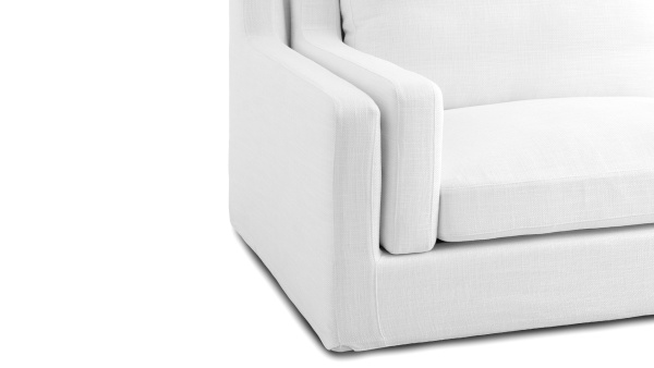 Трехместный диван белый Cloud