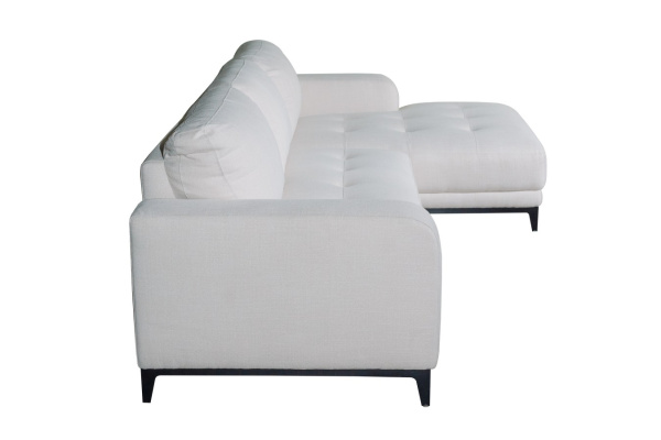 Угловой диван бежевый Luciano Bukle Left